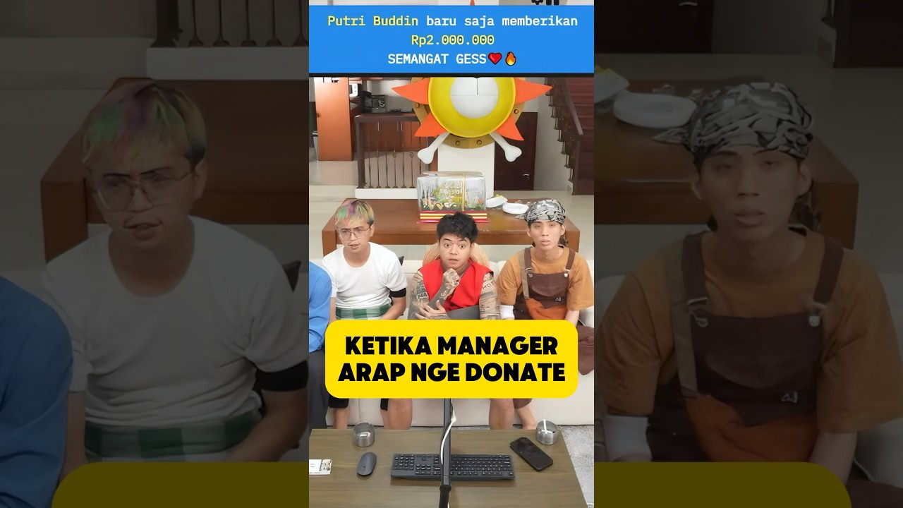 REAKSI ARAP DI DONATE MANAGER SENDIRI 