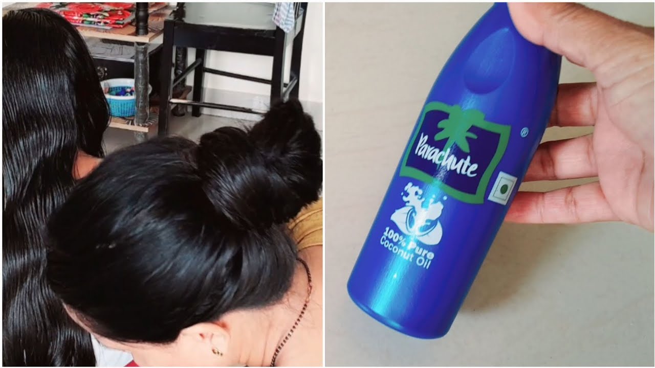 Parachute coconut oil chihye baal lamba karne ke liye 😄