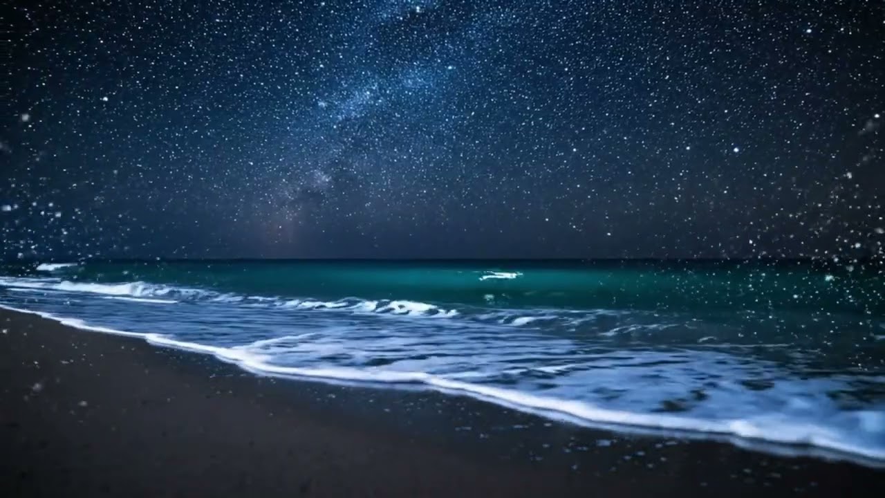 Night Ocean Waves 🌊 Deep Sleep Nature Sounds for Insomnia & Stress Relief🌊Vital Nature Sound