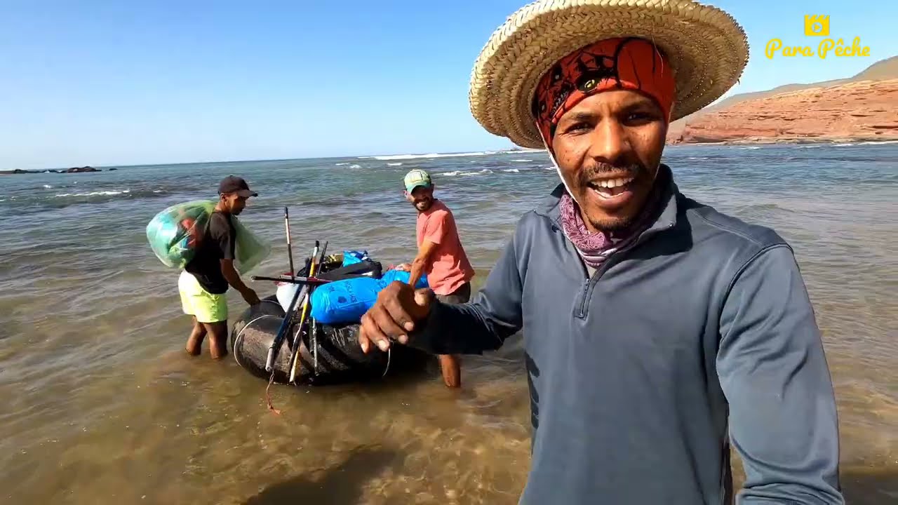 رحلة صيد على الجزيرة بالليل والنهار مع الحصيلة (الجزء الاول) la pêche extrême Sidi Ifni