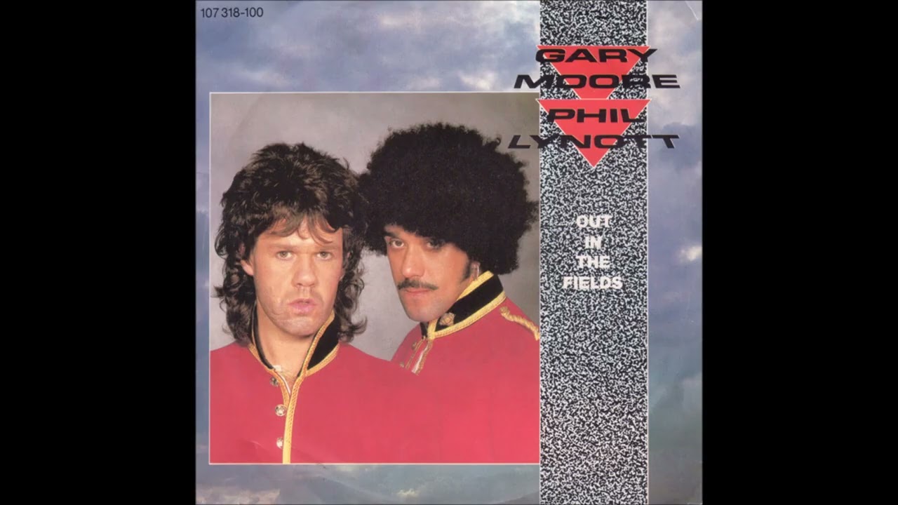 Gary Moore And Phil Lynott - Out In The Fields (7-inch Single) - Vinyl recording HD