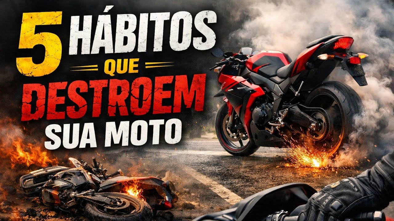 5 HABITOS QUE DESTROEM SUA  MOTO.