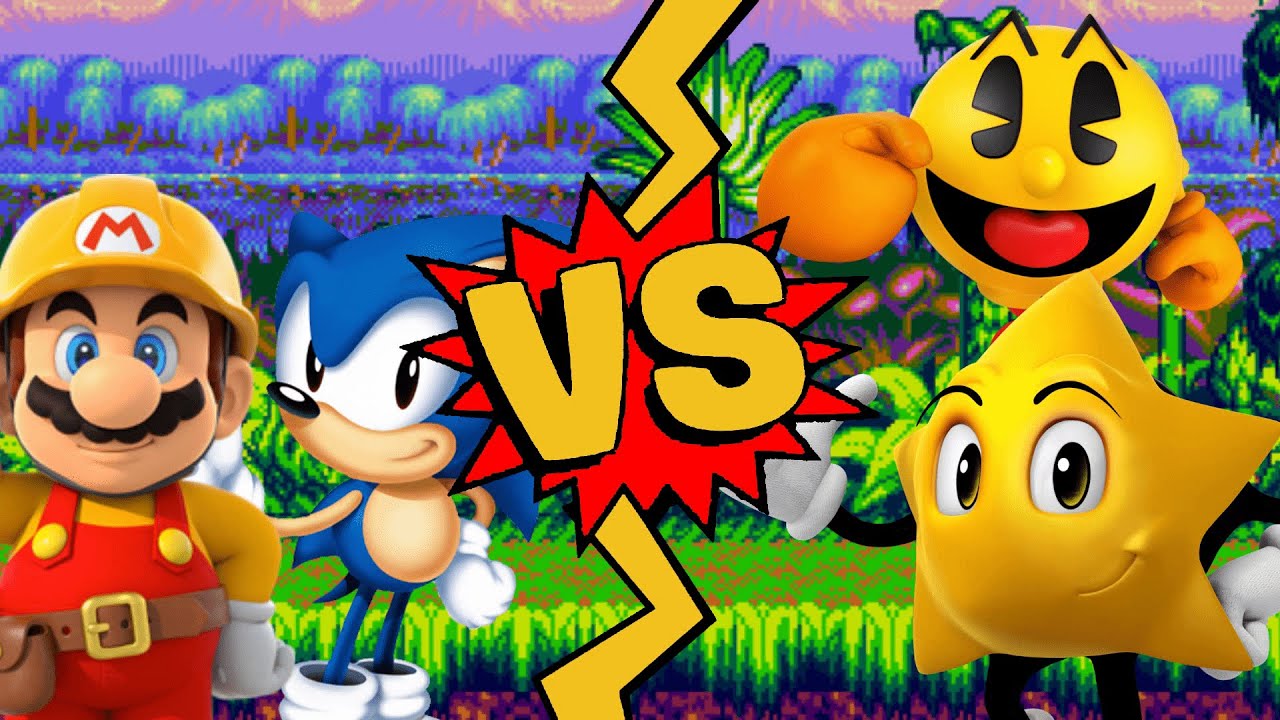 M.U.G.E.N. Battles | Sonic Mania/Mario Maker vs Pac-Man/Ristar