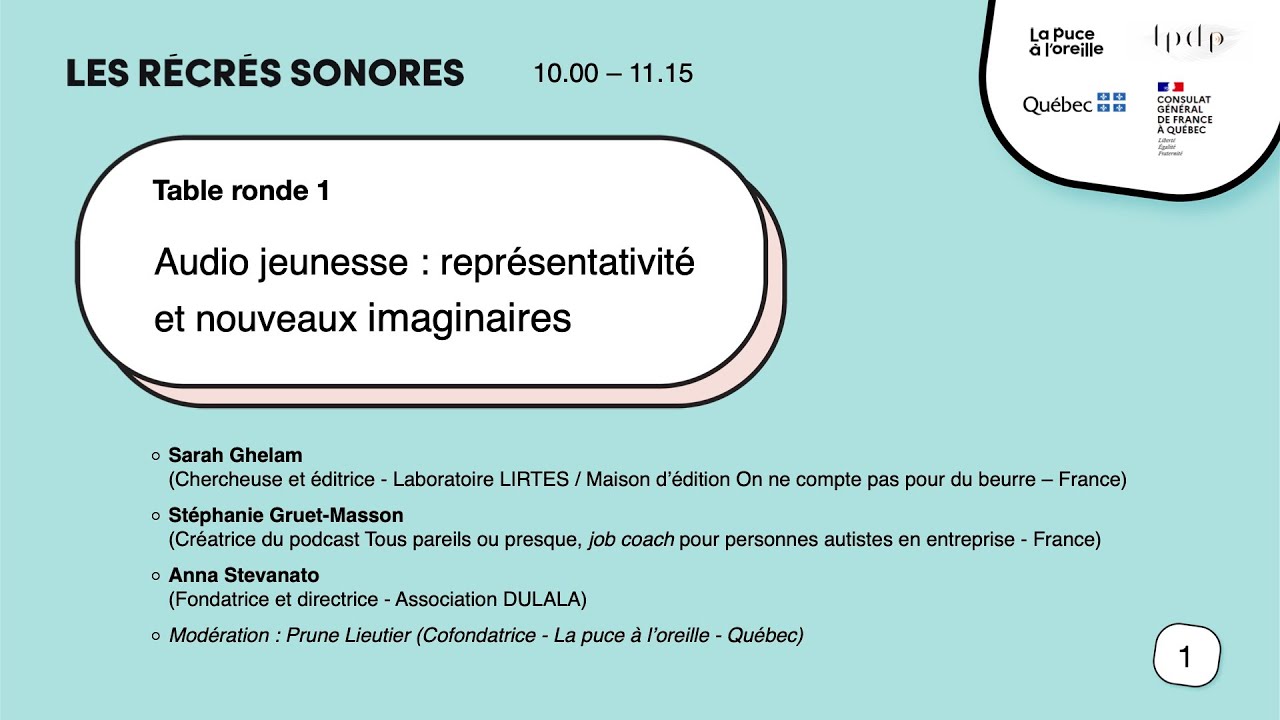 Audio jeunesse : représentativité et nouveaux imaginaires - LES RÉCRÉS SONORES