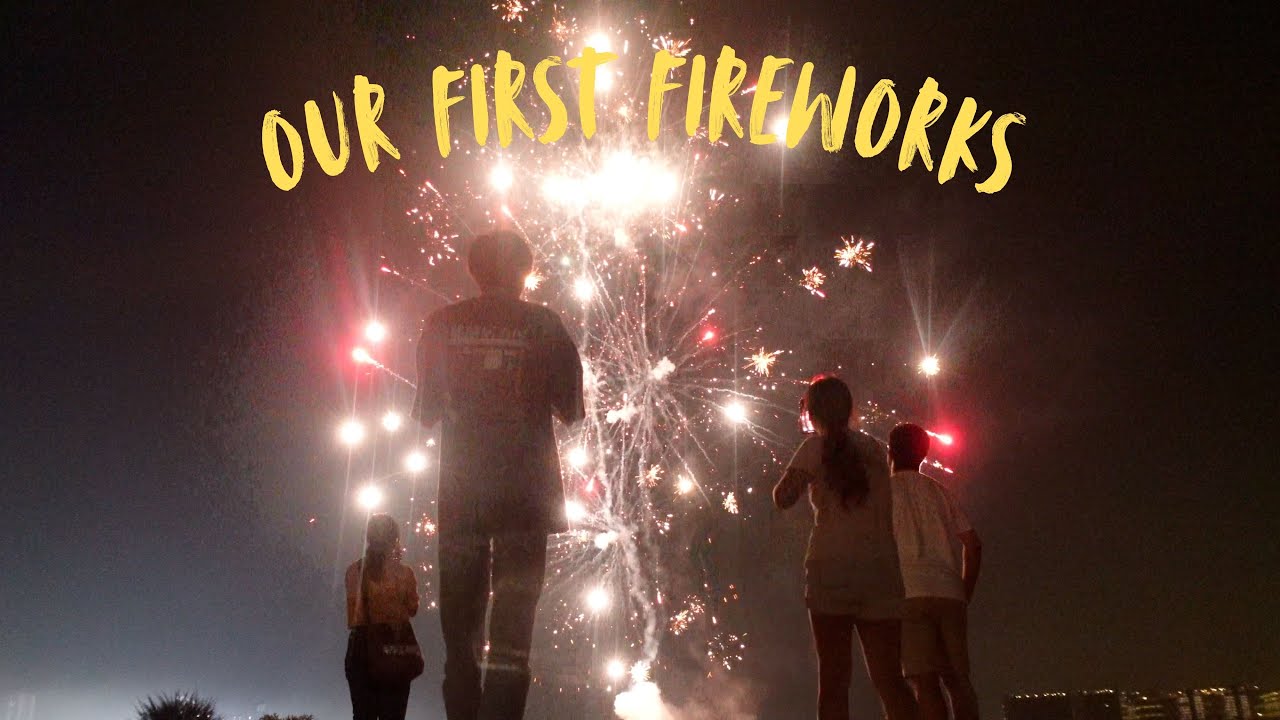 our first time playing with fireworks