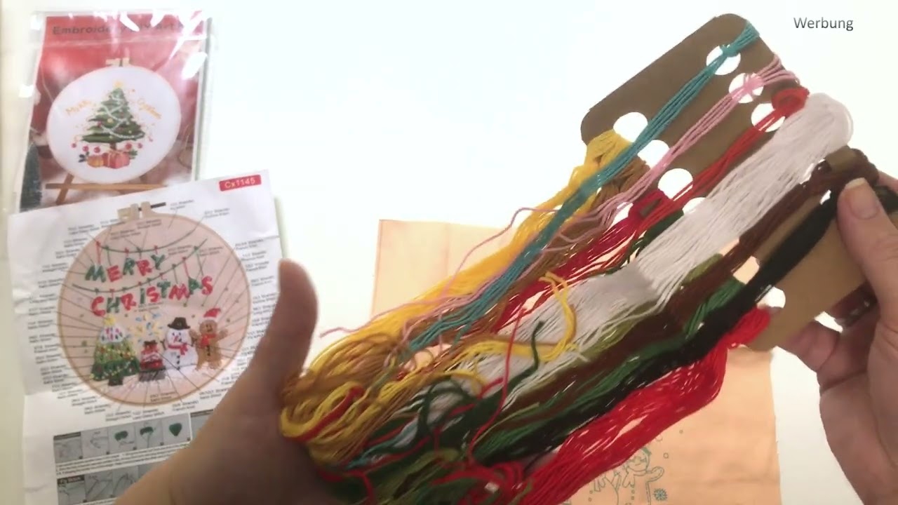 Flosstube Deutsch| Unboxing Drei  Emroidery Kits von Amazon
