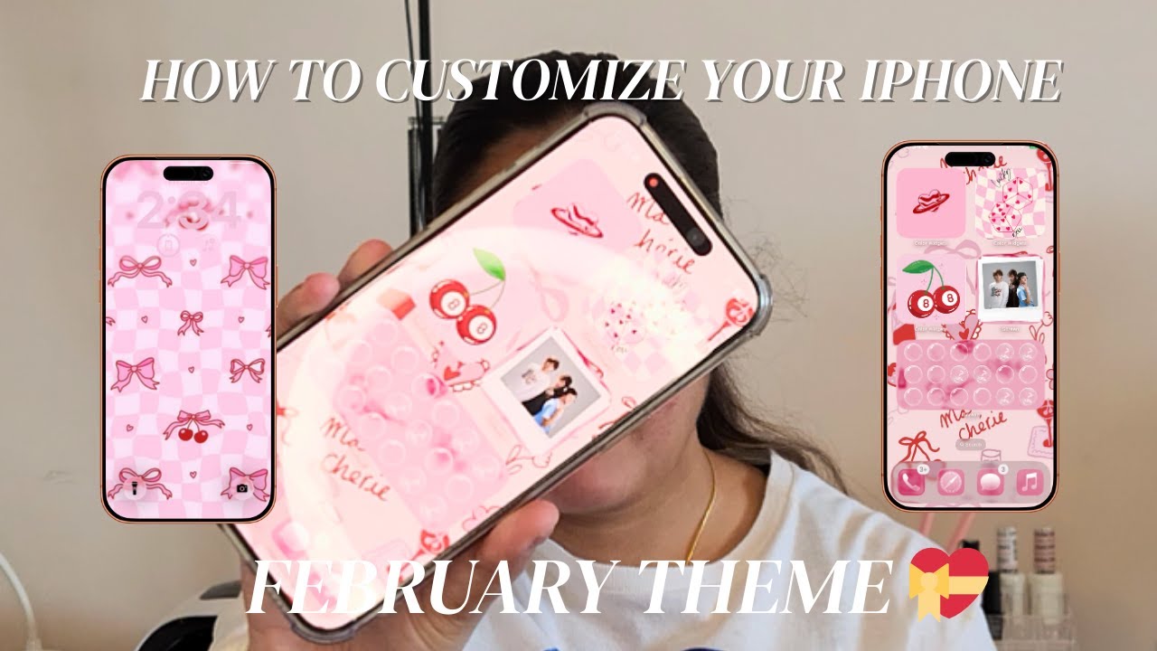 📱💖 HOW TO CUSTOMIZE YOUR iPHONE FOR FEBRUARY | Valentine & Cozy Aesthetic