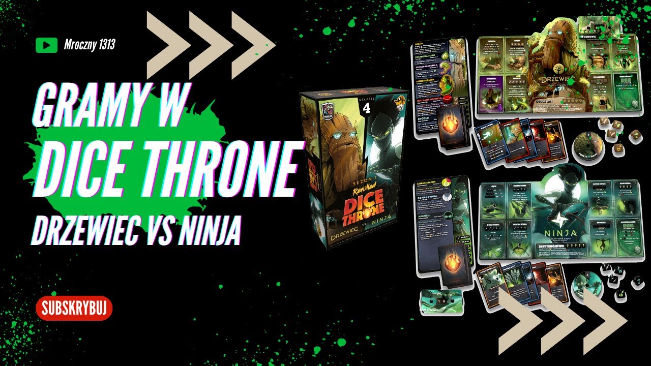 Dice Throne Drzewiec vs Ninja | Rozgrywka