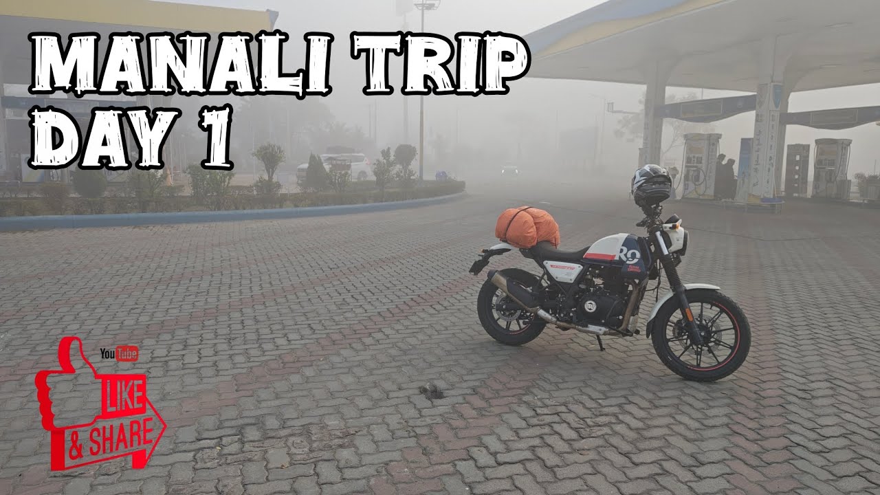 Rewari to Manali Trip Day 1 | Winter Manali | Scram 440