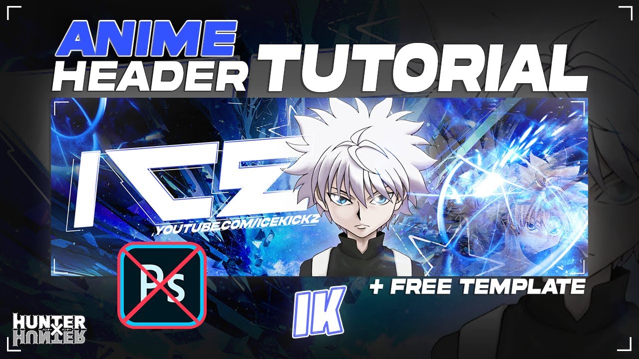 Как создать БЕСПЛАТНЫЙ заголовок аниме (Hunter x Hunter) в Pixlr! (Простой урок)