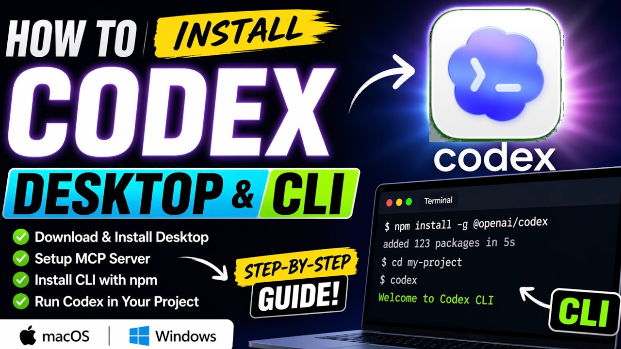Как установить Codex Desktop и CLI (пошаговое руководство для начинающих)
