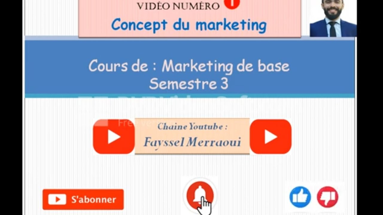 Vidéo 1 | Marketing de base - Concept du marketing