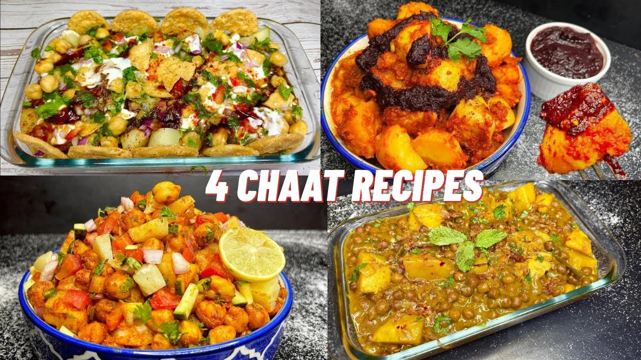 4 Ramadan Special Chaat Recipes | Dahi Chana | Memoni Spicy Aloo | Bohri Chana Batata | Chole Chaat