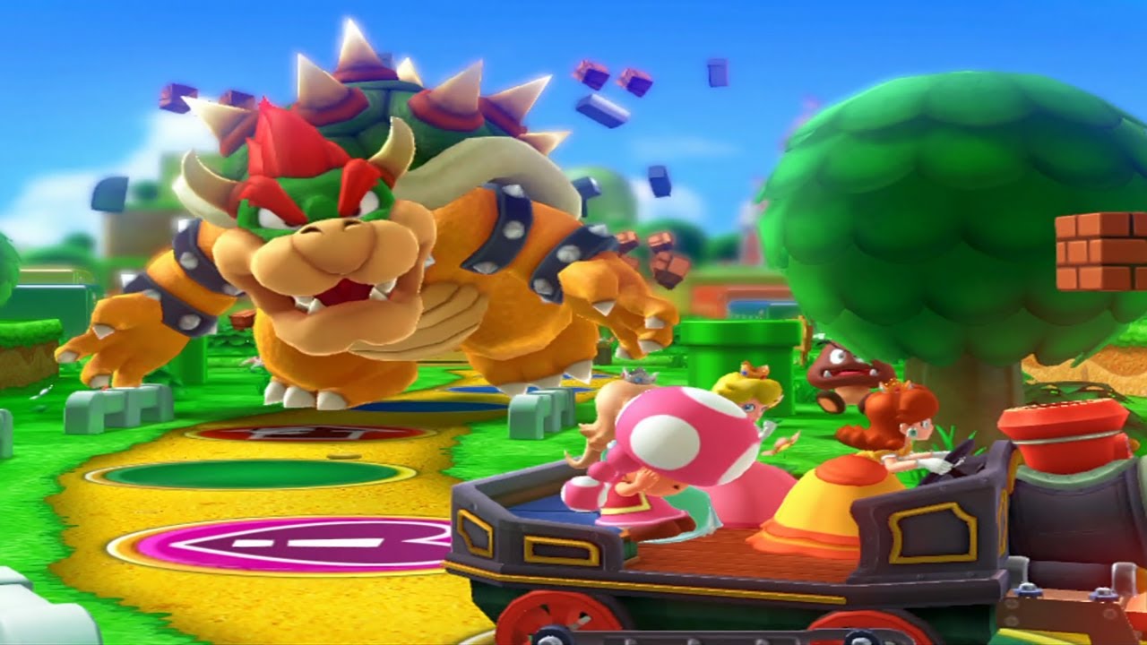 Bowser VS Peach VS Daisy VS Toadette VS Rosalina | MARIO PARTY 10 Minigames (NINTENDO)