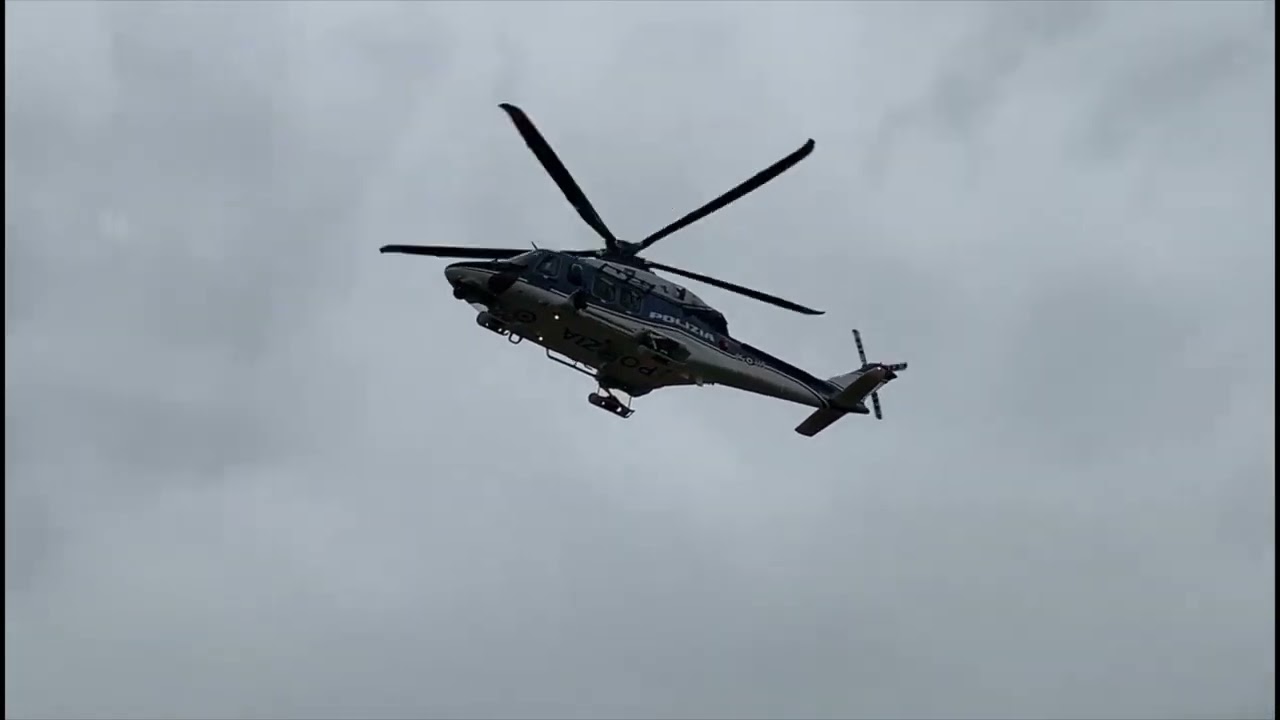 Primo volo dell'elicottero Aw139 in dotazione alla Polizia di Stato di Venezia