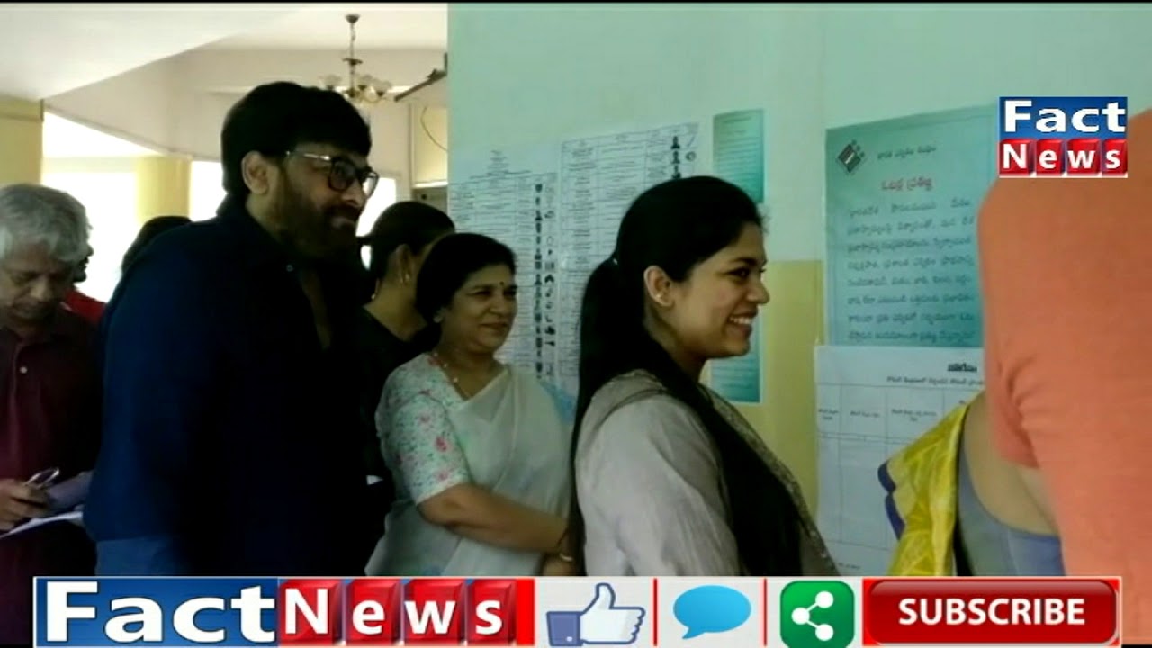 Mega Star Chiranjeevi and His Family Casting Their Votes | #FactNews