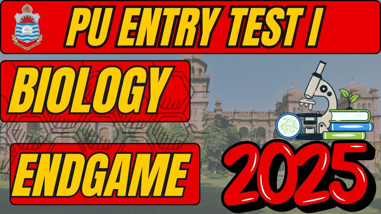 PU Biology EndGame I PU MTest Preparation 2025 I PU M Past Papers I PU Biology Past Papers I PU