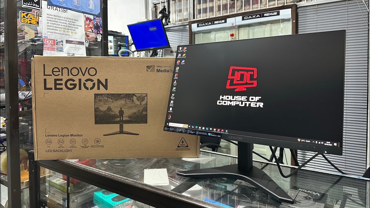 UNBOXING & REVIEW MONITOR LENOVO LEGION GAMING R24S 144HZ 24 INCH FHD IPS HDR10 1920x1080 99%sRGB