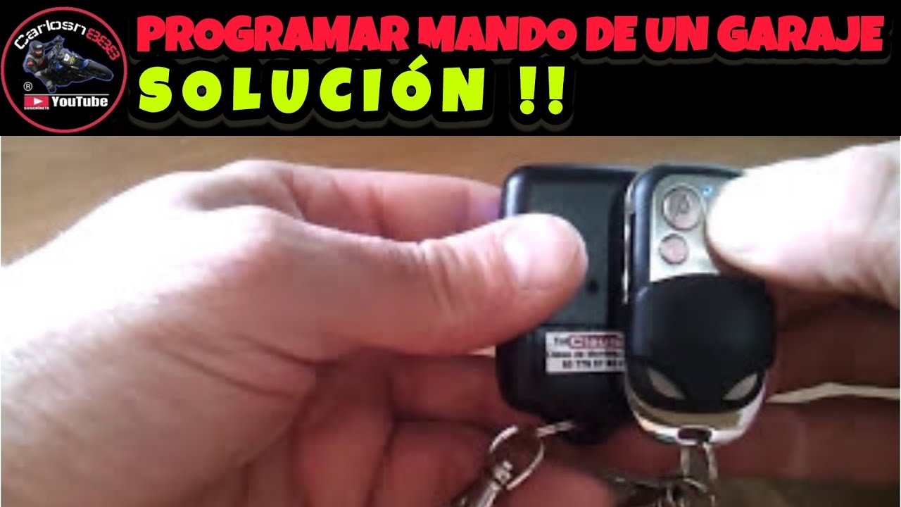 🅿️Programar mando de un garaje. Soluci&oacute;n!!