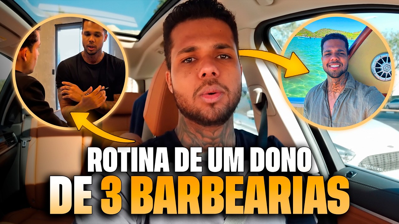 Um dia na rotina de um dono de três barbearias 💈
