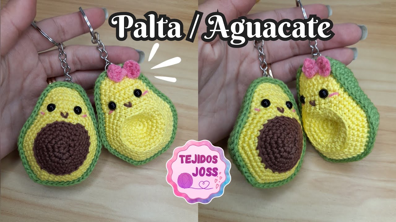 Palta/aguacate amigurumi | tejidos joss |