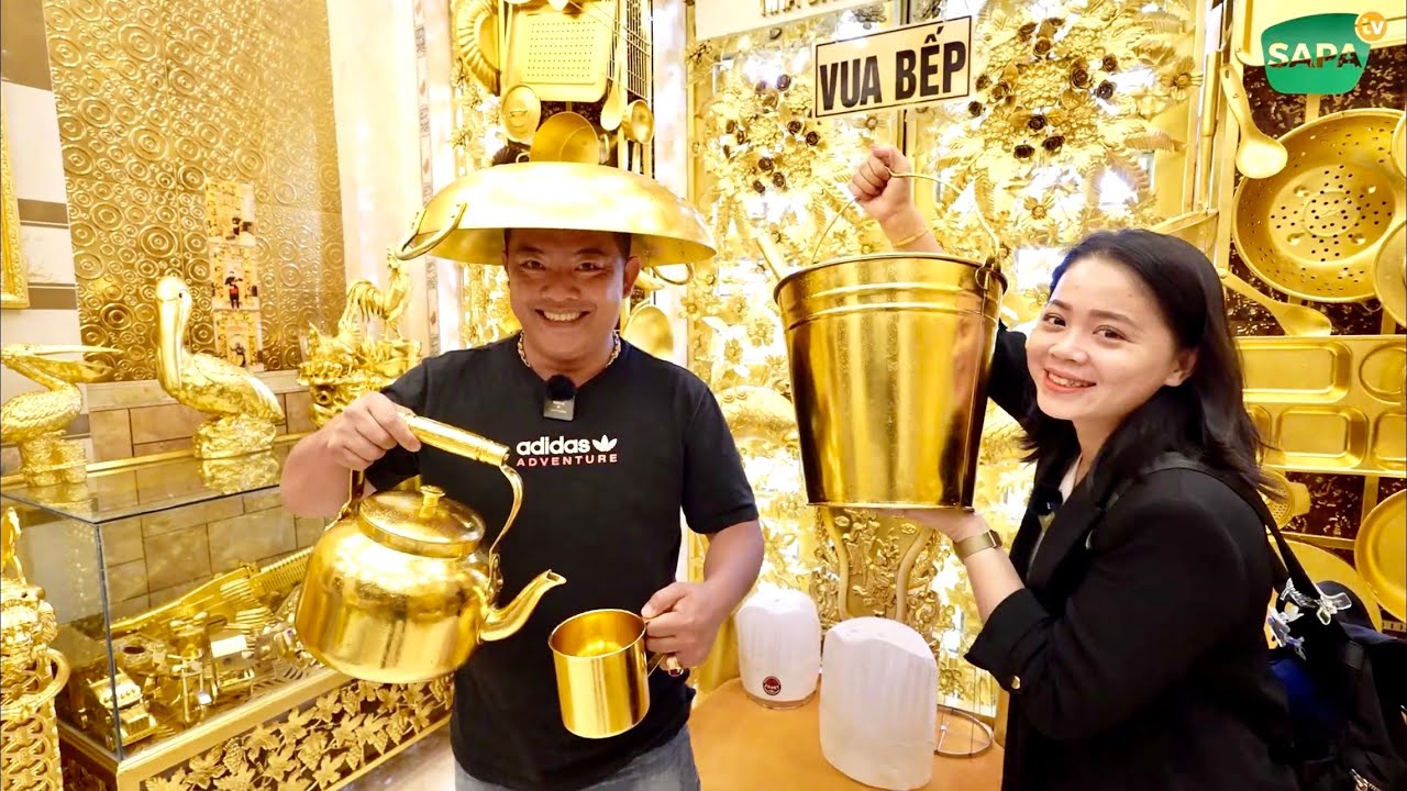 SAPA TV | CHOÁNG NGỢP VỚI NGÔI NHÀ DÁT VÀNG TỪ A ĐẾN Z VÀ THƯỞNG THỨC MÓN BÁNH CANH TÔM HÙM