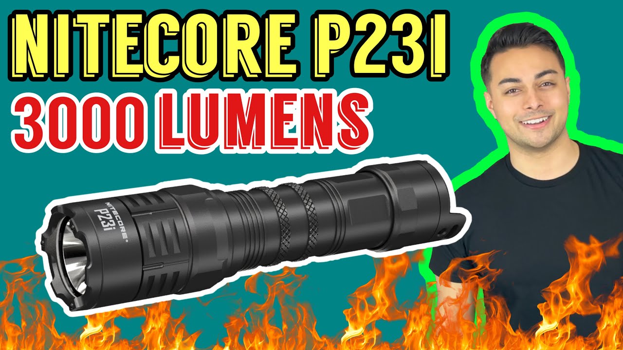 IS THIS NITECORE P23i THE PERFECT TACTICAL EDC FLASHLIGHT!? NEW 3000 Lumen Long Throw Review 2023