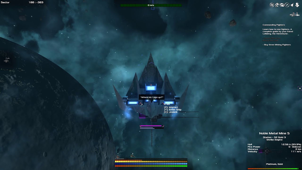 Avorion. New DLC. Docking To Move Stations And Mines.
