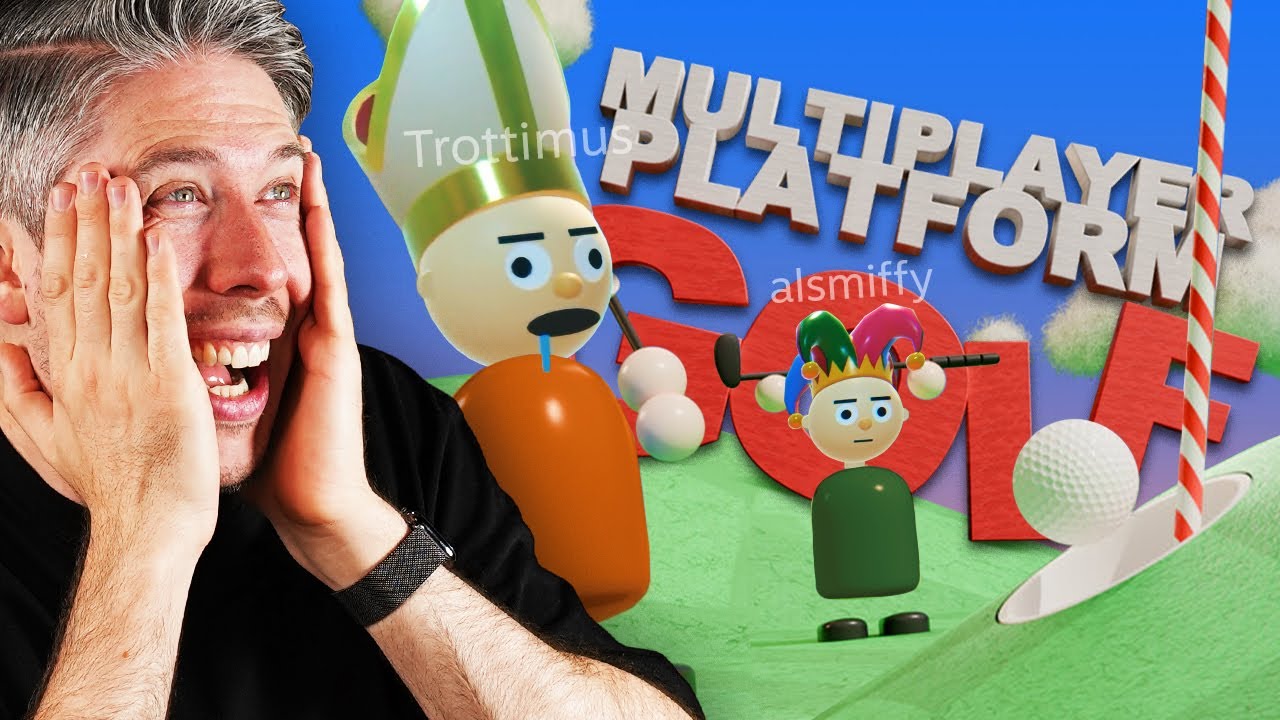 Playing Multiplayer Platform Golf before it blows up!