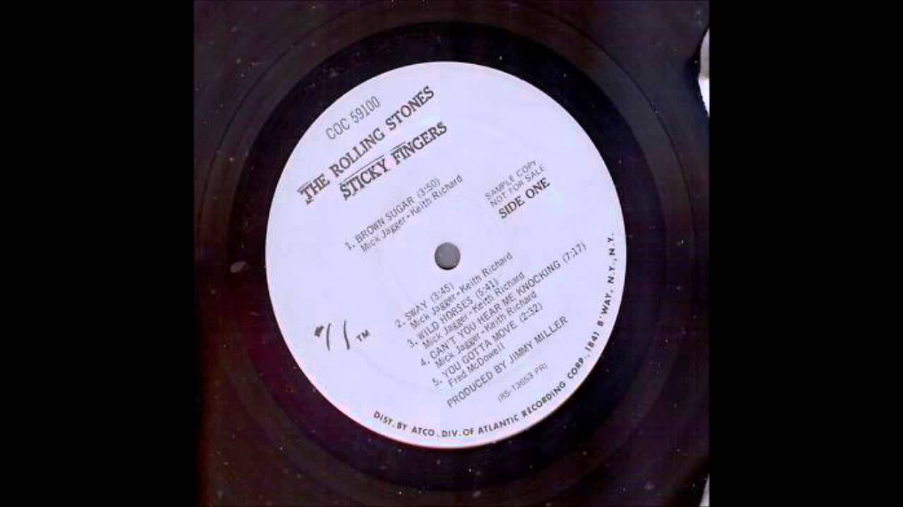 The Rolling Stones -  Brown Sugar - Promotional Mono DJ Vinyl