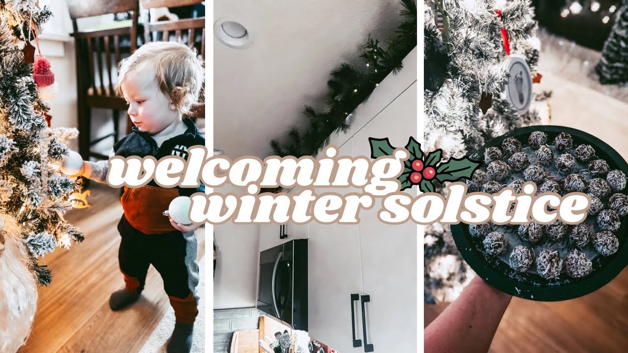 preparing for winter solstice, decorating the christmas tree & making my family's famous rumballs🎄🤍