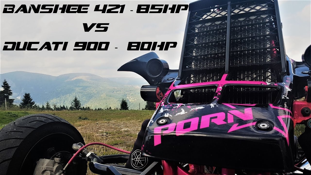 Yamaha banshee chasing Ducati 900