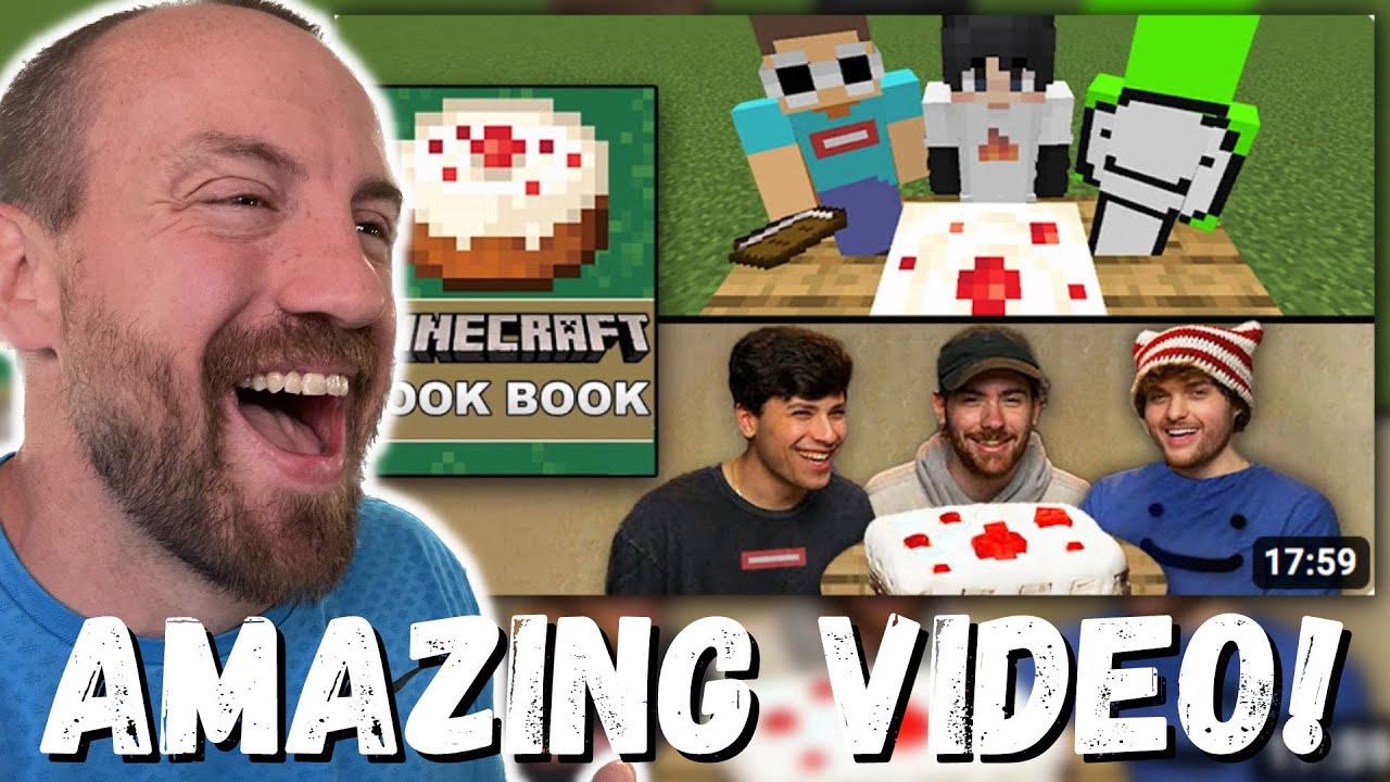 AMAZING VIDEO! Sapnap We Tried The Minecraft COOKBOOK In Real Life... (REACTION!) w/ Dream & George