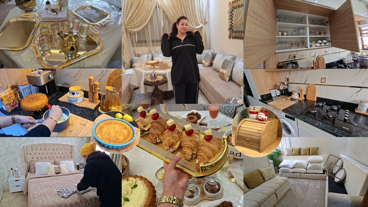 هادي هي حالتي😮‍💨روتين ولابد منو باش نستقبلو الجديد 🏡 تخميلة ديال العيد💪أخيرا جا منظم الخبز 💞بسبوسة 🍋