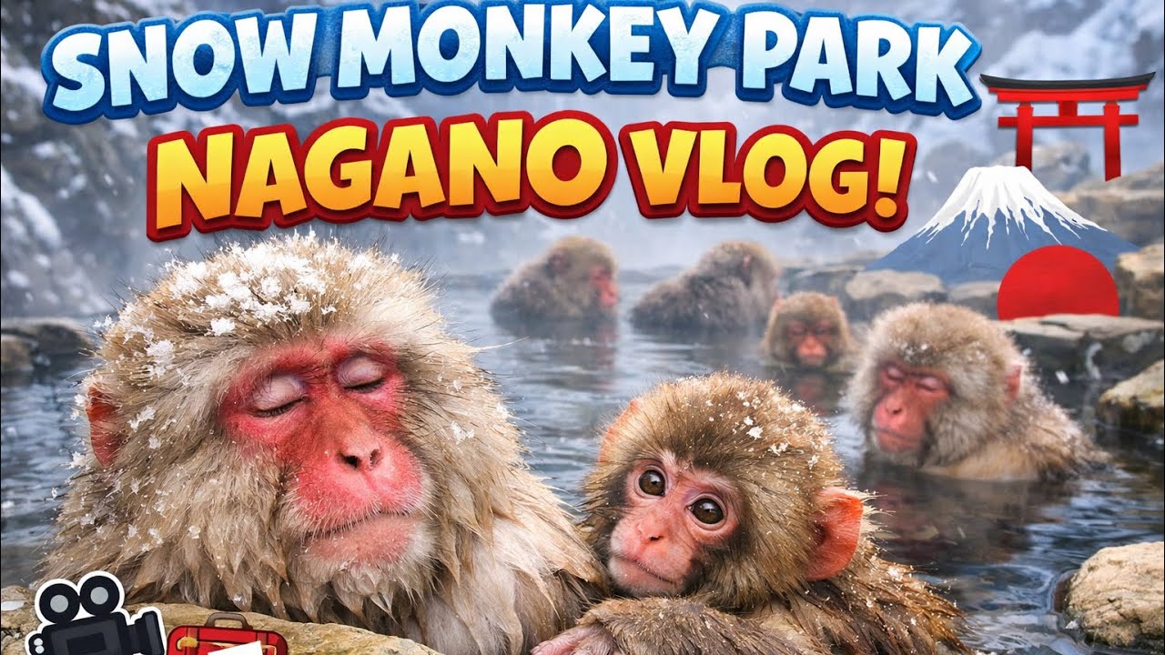 This is why everyone Travels To Nagano in Winter | Snow Monkey Park-Jigokudani Nagao