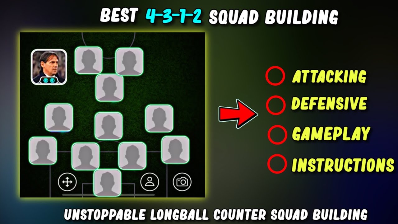 Неудержимый 4312 🥵🐐Как построить ИДЕАЛЬНУЮ команду 4312 Longball Counter Squad Efootball|Лучшая ф...