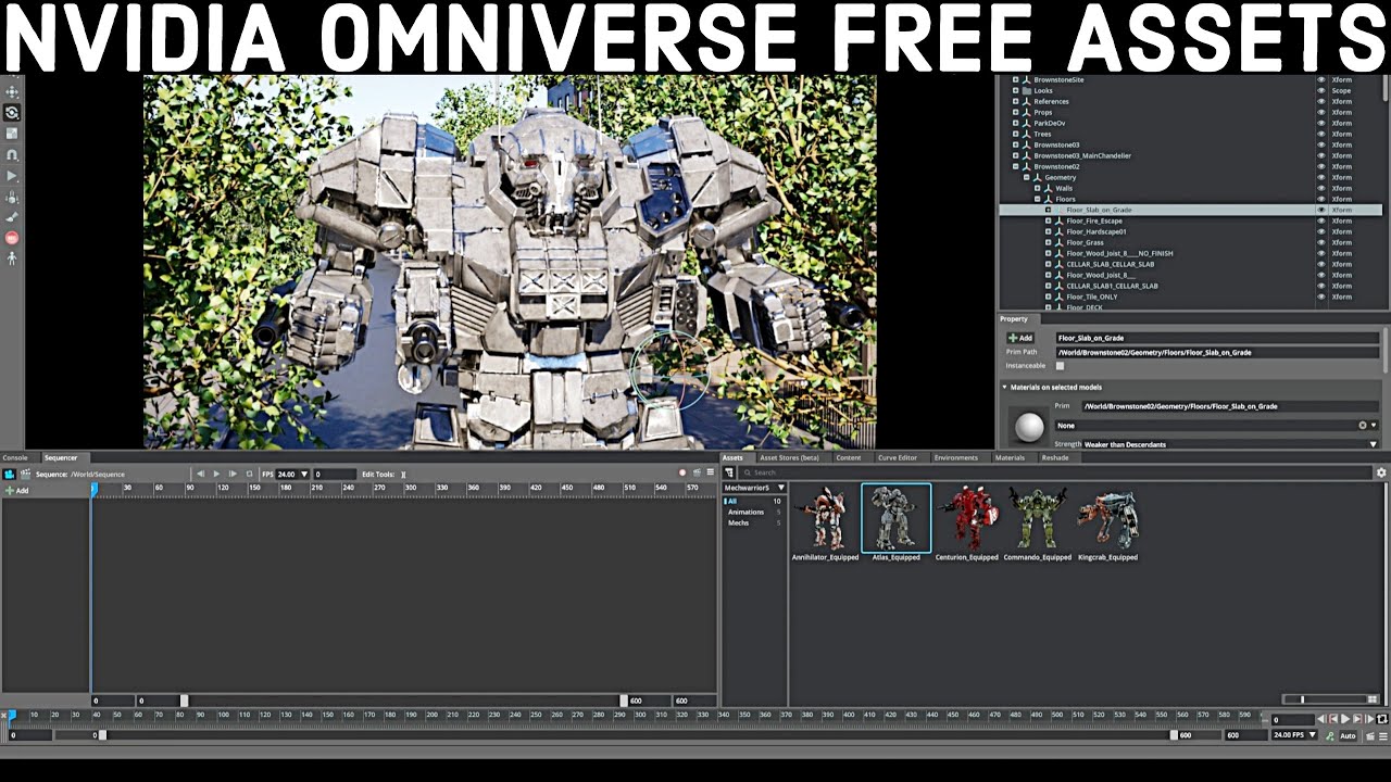 NVIDIA Omniverse Machinima Free Assets