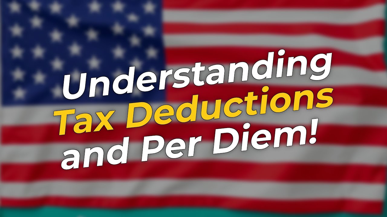 🤑 Understanding Per Diem & Taxes for Independent Contractors!