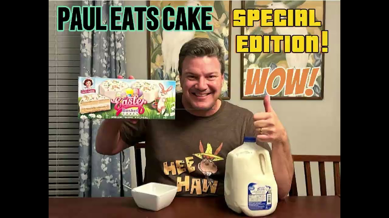 Paul Eats Little Debbie Easter Basket Cakes