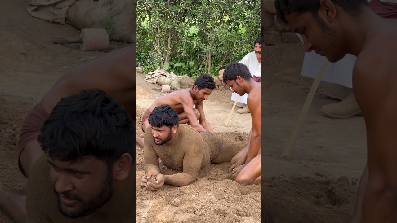 Mud wrestlers #kushtitime #hardworkout #motivation #tayyeb