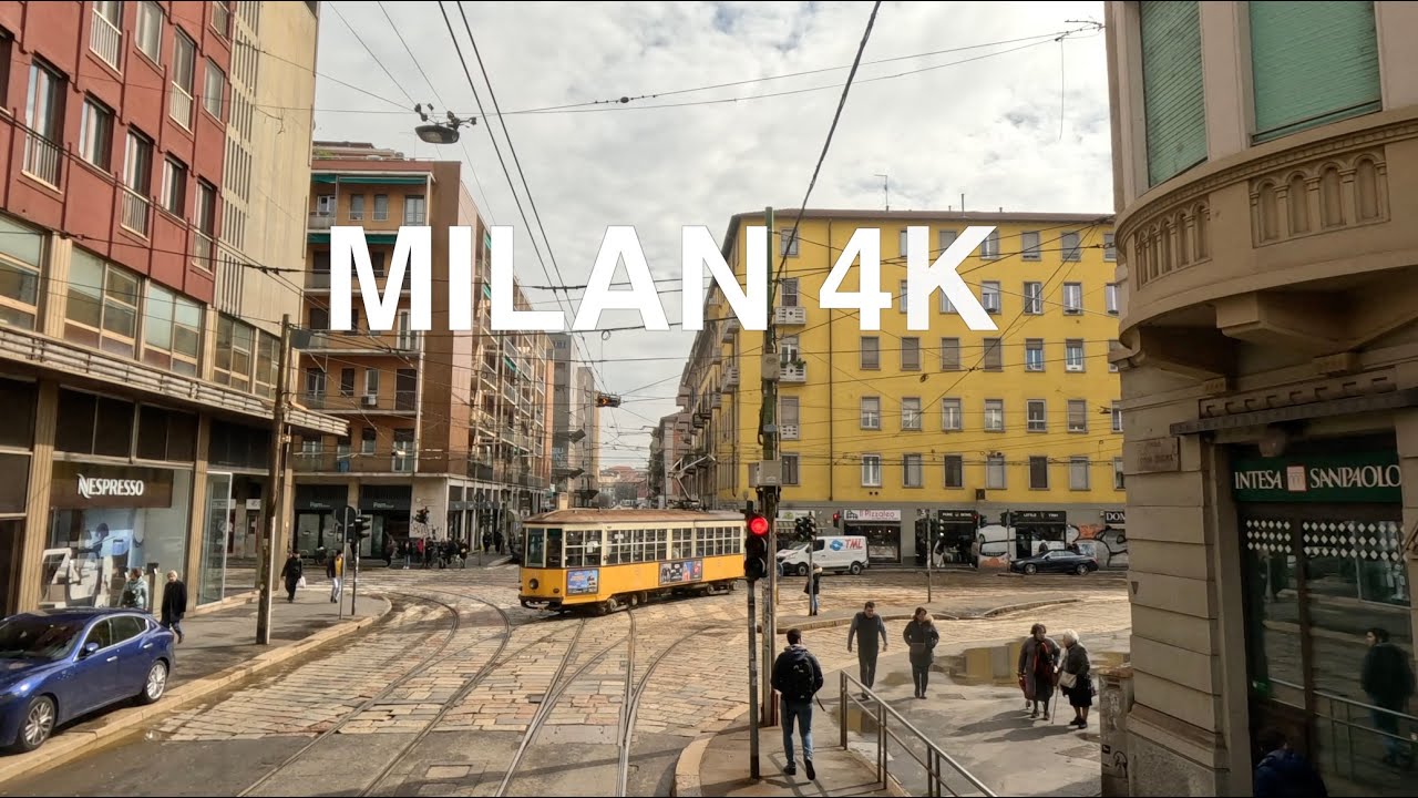 Driving in Milan Italy 4K - City Tour Old Town 2024