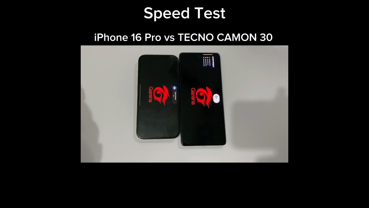 IPHONE 16 PRO VS TECNO CAMON 30 - Freefire TEST