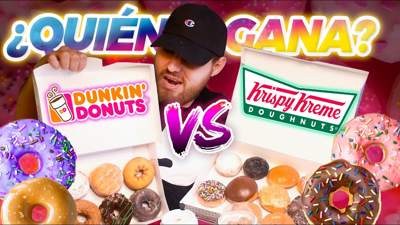¿Quién vende las MEJORES DONAS? 🍩🥛 Krispy Kreme VS Dunkin Donuts