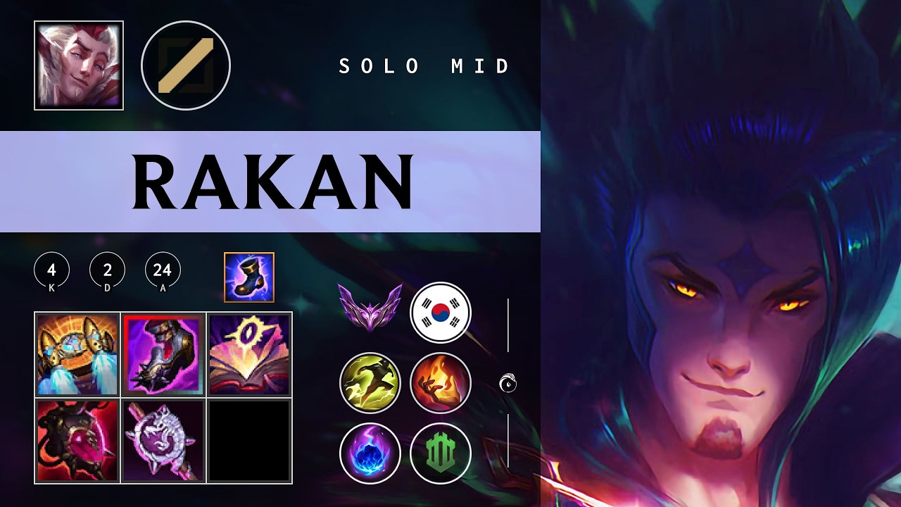 Rakan Mid vs Malzahar - KR Master Patch 26.03