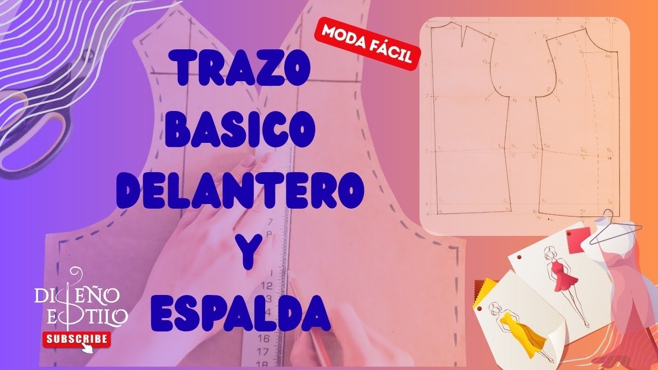 Cómo Trazar Patrón  Básico de Blusa Delantero y Espalda. 