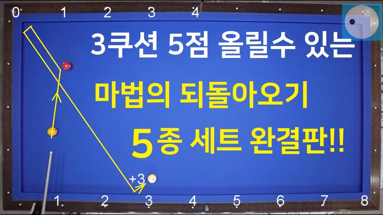 620   다양한 되돌아오기 시스템을 활용하면 3쿠션 고수의 길이 빨라집니다.#3cushion #3쿠션고수되기 #platesystem