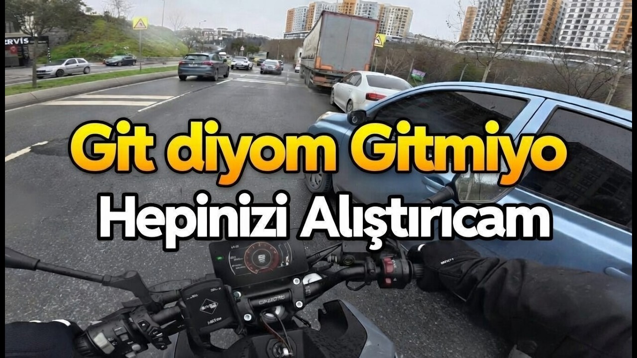 Yağmurda Usul Usul Trafik Keyfi | 250 NK | 4K60FPS