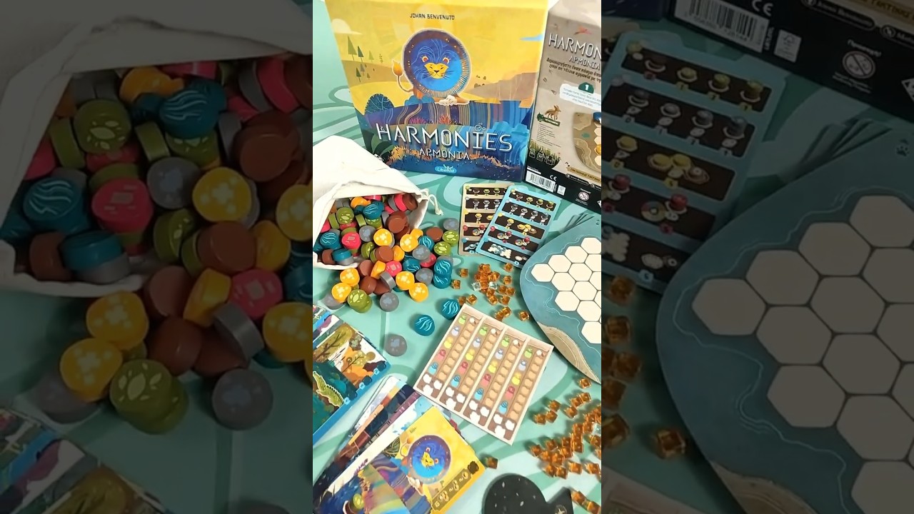 Harmonies Board Game Unboxing, What&rsquo;s Inside?  #boardgameshorts