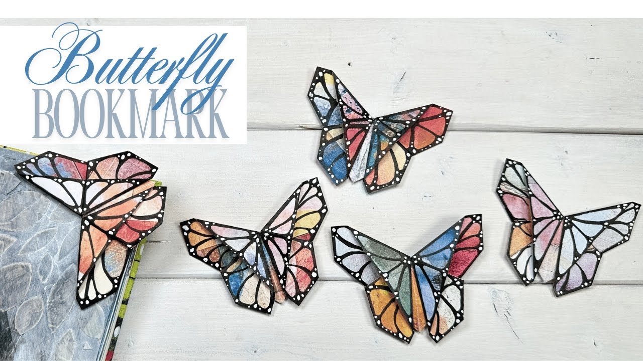 Transform Paper into Beautiful Butterfly Bookmarks