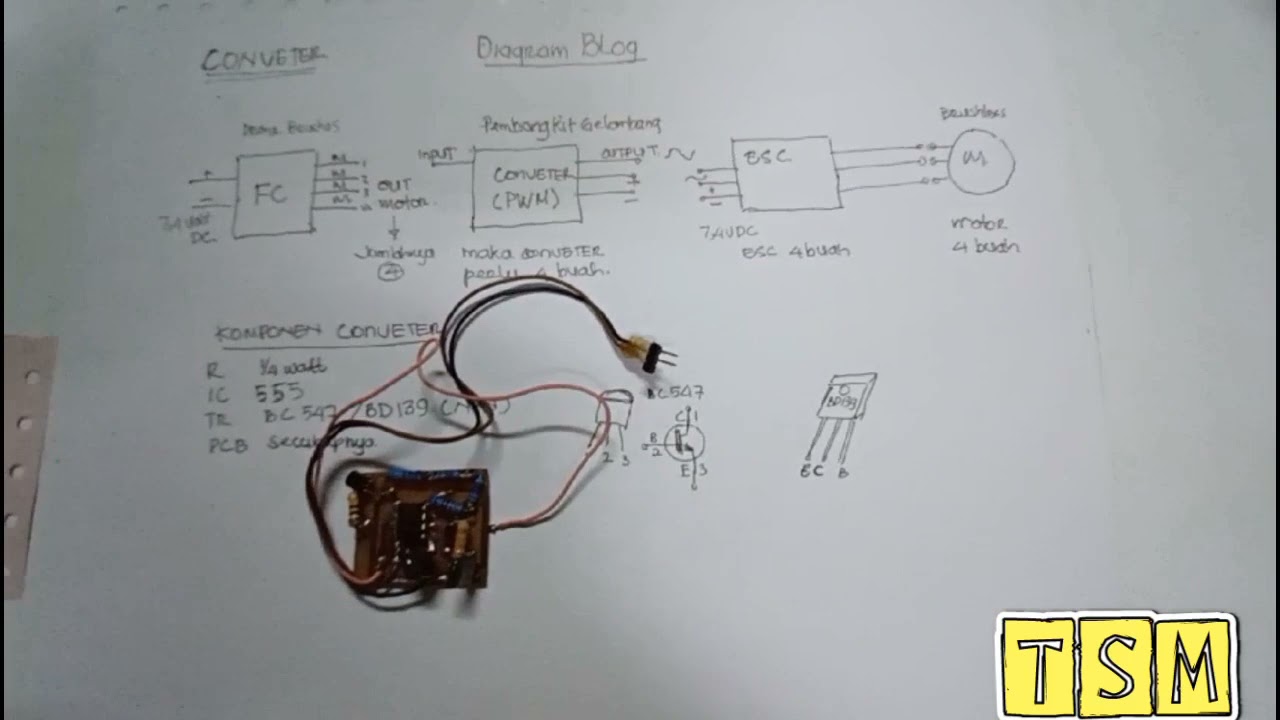 Conveter brushes to Brushless untuk modif drone toys